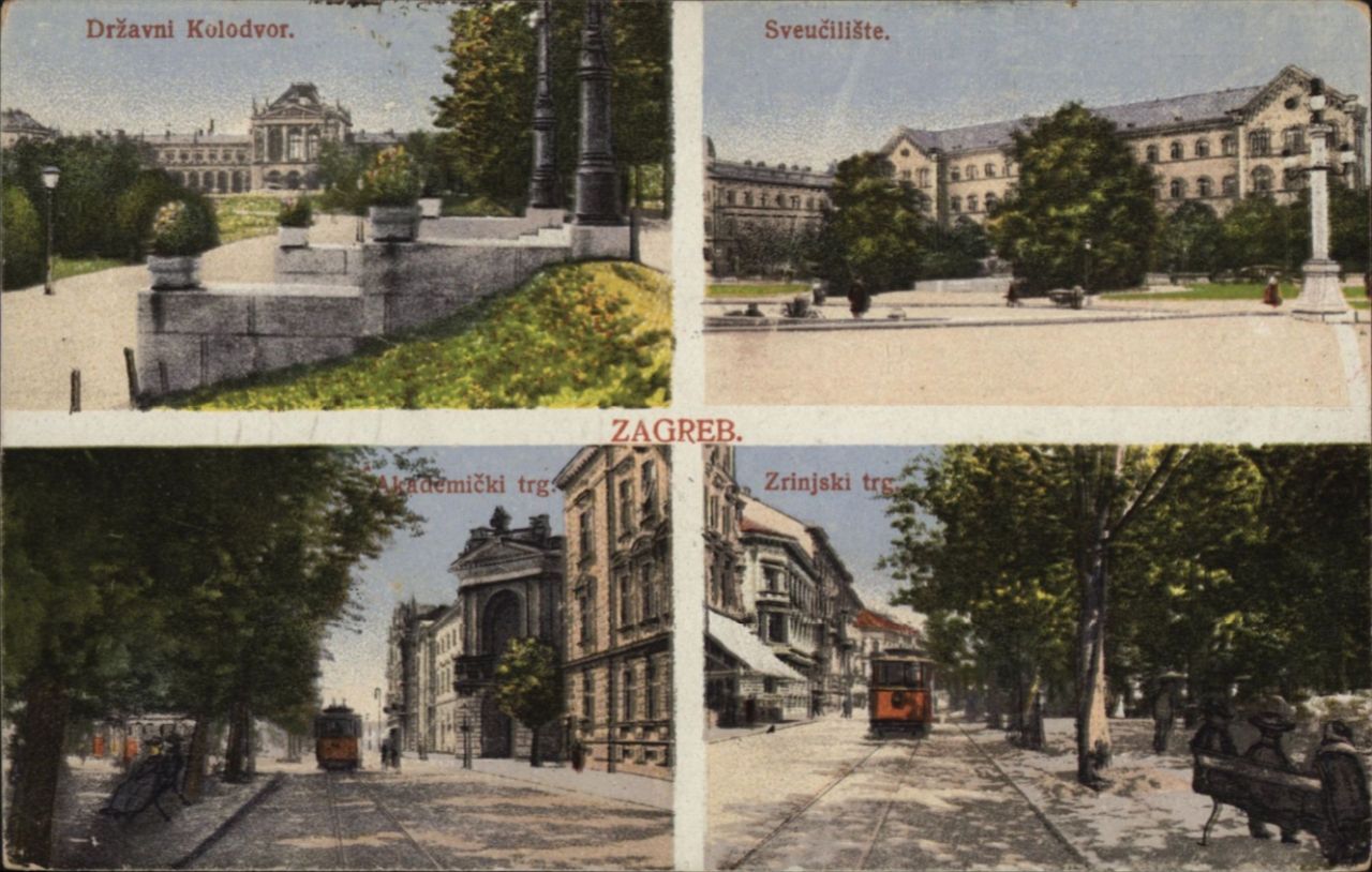 ZZagreb. 4u1 razglednica